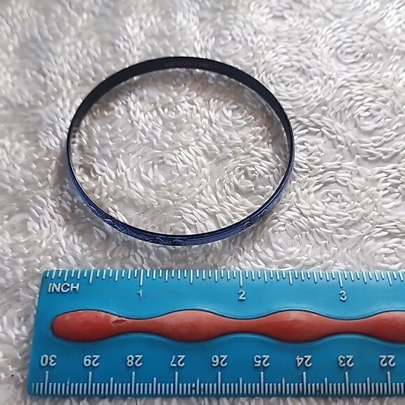 Michaela Frey Bracelet Vintage Enamel Bangle Blue Thin - Picture 7 of 7